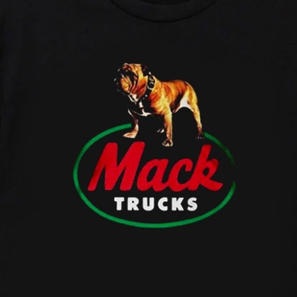 Mack Truck Bulldog Vintage 80s Classic Vehicle Fan Retro Graphic Auto T-Shirt159 - Picture 2 of 5